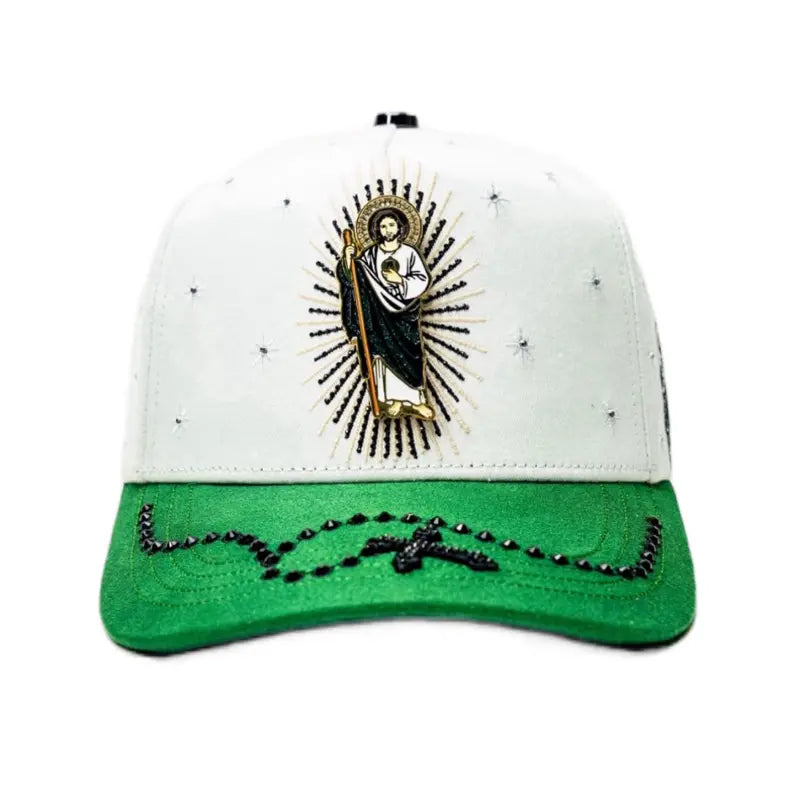 Bigg Boss San Judas White With Green (Only Hat) (Original)
